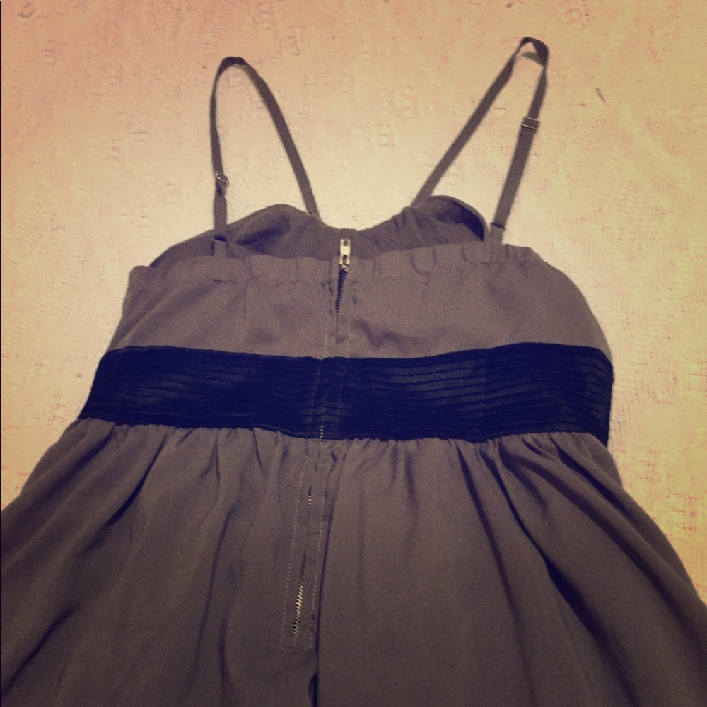 Gray and black cocktail dress!